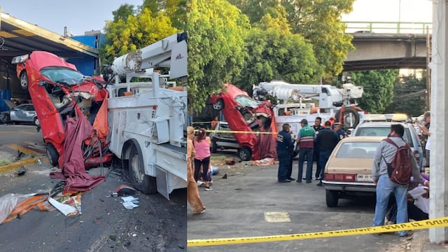 Camión de la CFE choca y mata a menor de edad  en Iztapalapa