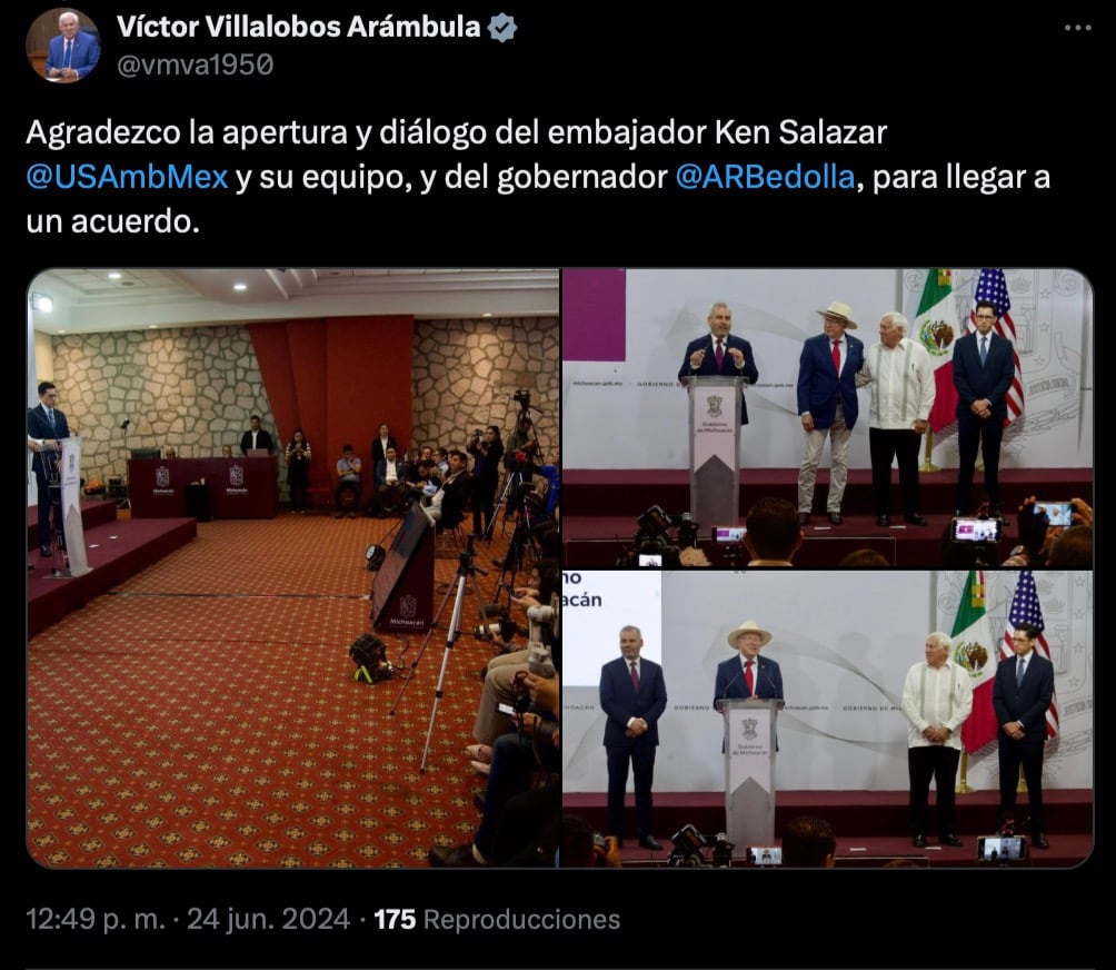 Titular de Sader celebra la reanudación de las exportaciones de aguacate y mango de Michoacán