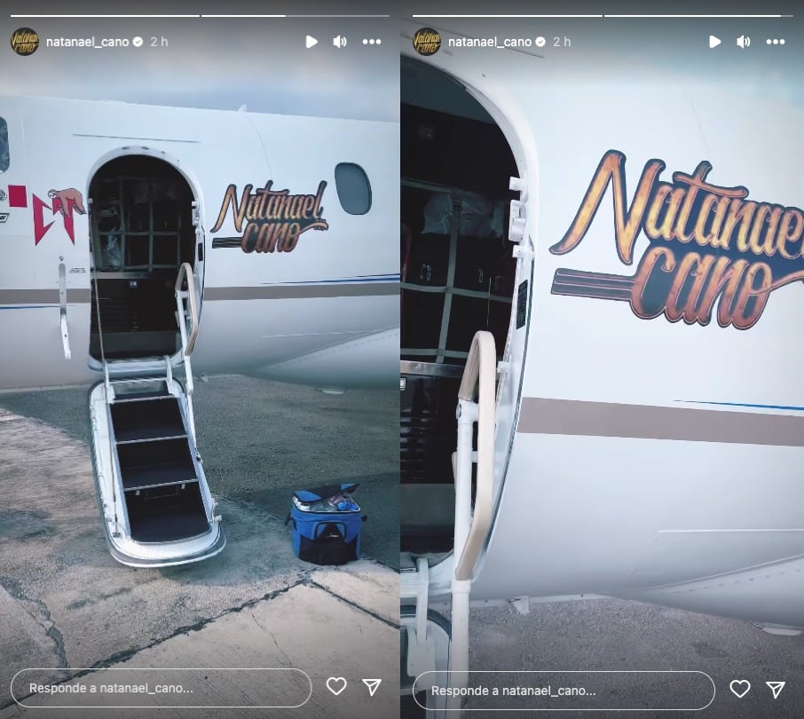 Natanael Cano estrena avión y lo presume en redes sociales