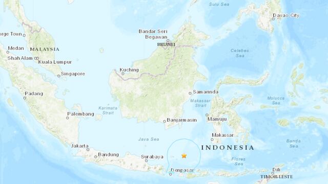 Temblor hoy: Sismo de magnitud 7.1 sacude el mar de Bali en Indonesia