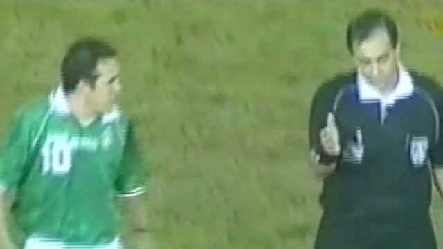 Cuauhtémoc Blanco expulsado en la Copa América de 1999