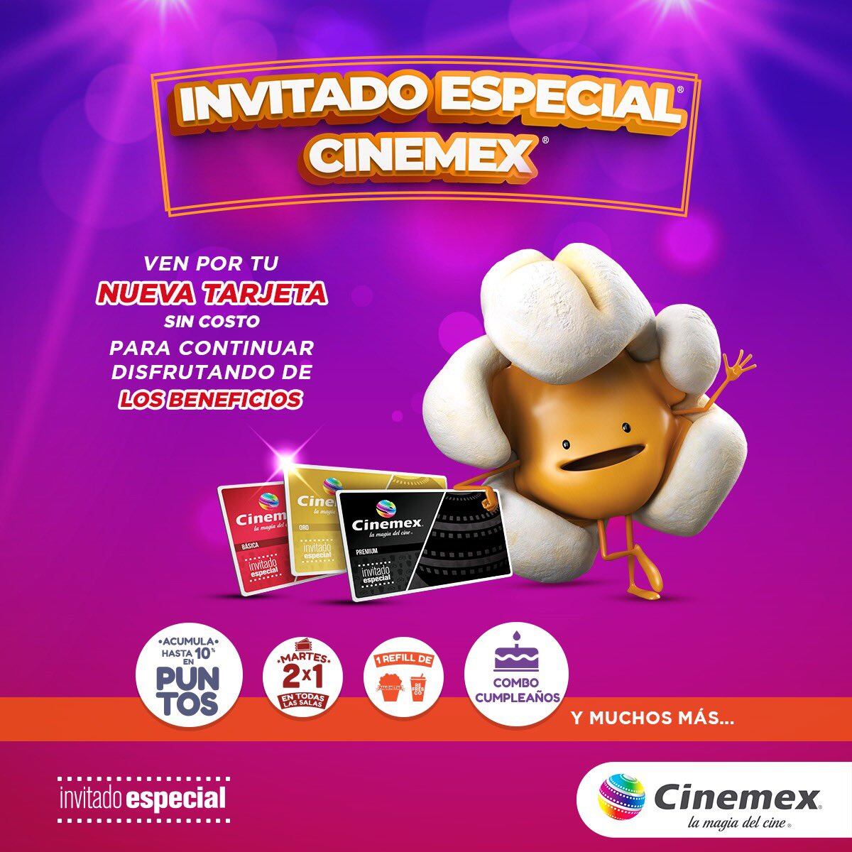 Tarjeta Invitado Especial de Cinemex