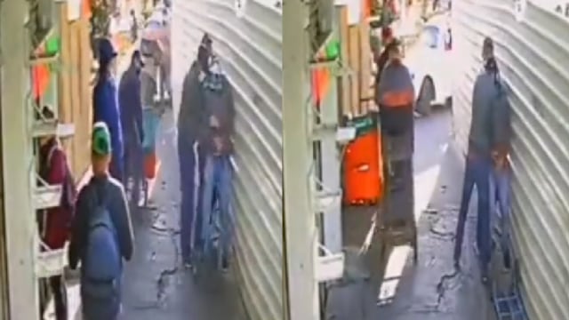 Chineros de La Merced asaltan a hombre en pasillos del mercado tomándolo del cuello