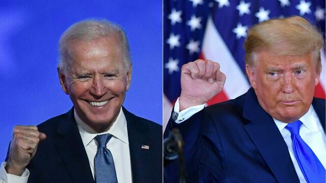 Donald Trump llamó a Joe Biden "un montón de mierda"