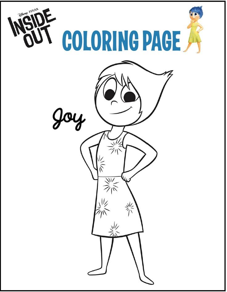Dibujos de Alegría de Intensamente 2 para colorear