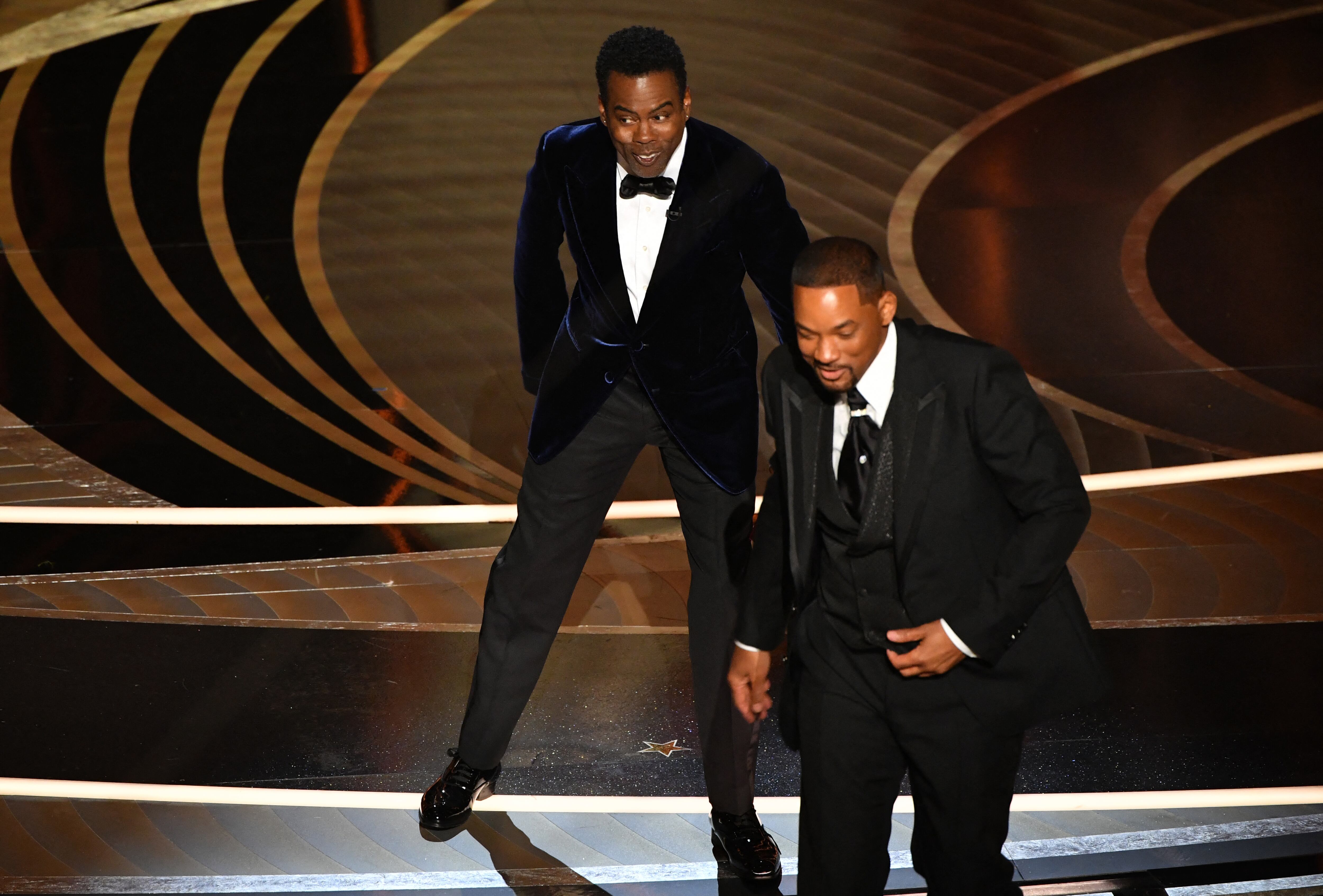 Will Smith y Chris Rock en los Oscar 2022