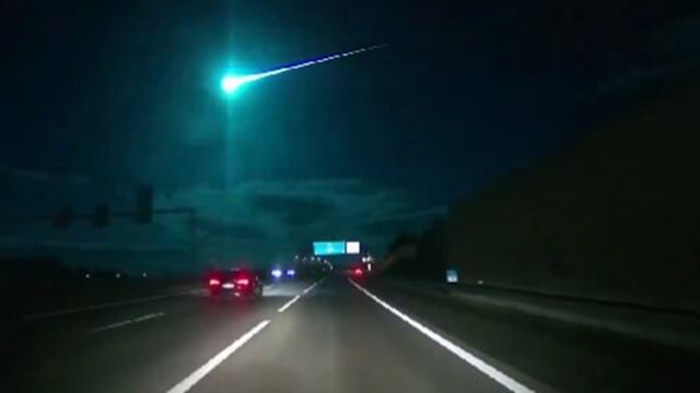 Meteorito iluminó el cielo de España y Portugal
