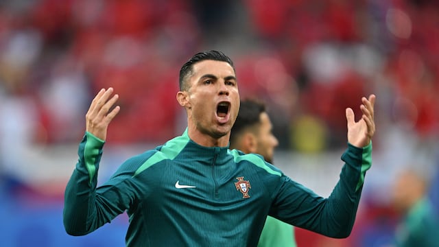 Cristiano Ronaldo con Portugal en la Eurocopa.