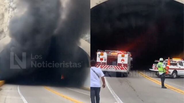 Incendio en la autopista Mazatlán-Durango