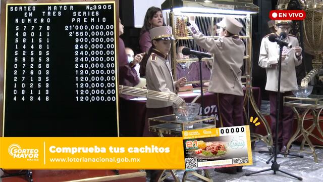 Resultados Sorteo Mayor 3905 de Lotería Nacional en vivo: ganadores de hoy 17 de octubre