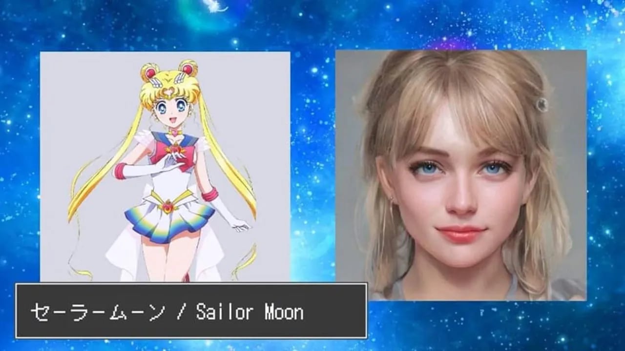 IA recrea personajes de Sailor Moon