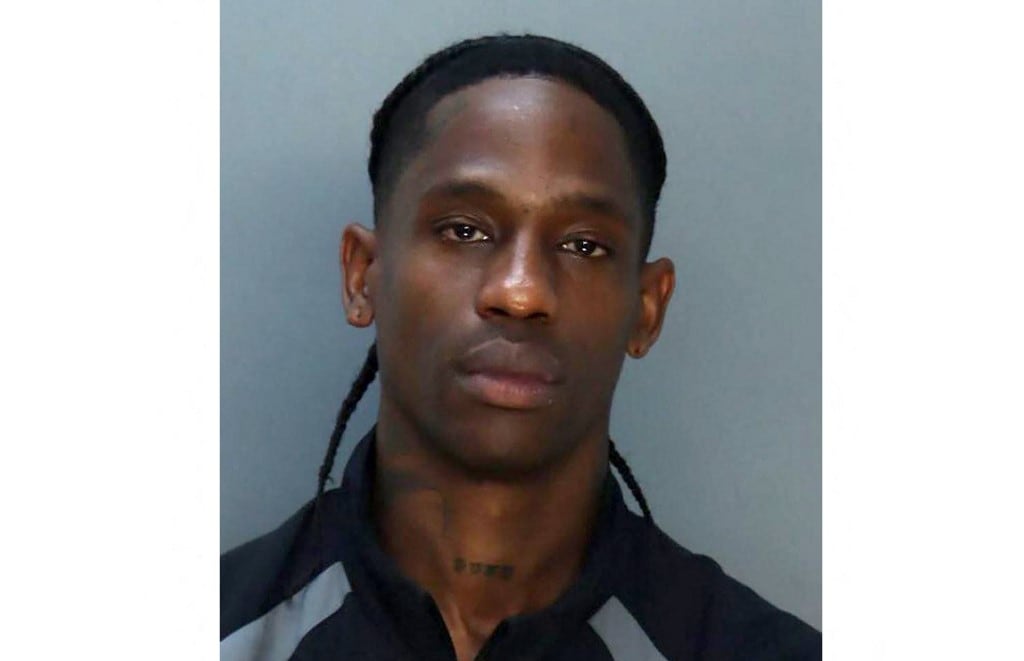 Travis Scott detenido el 20 de junio en Miami.