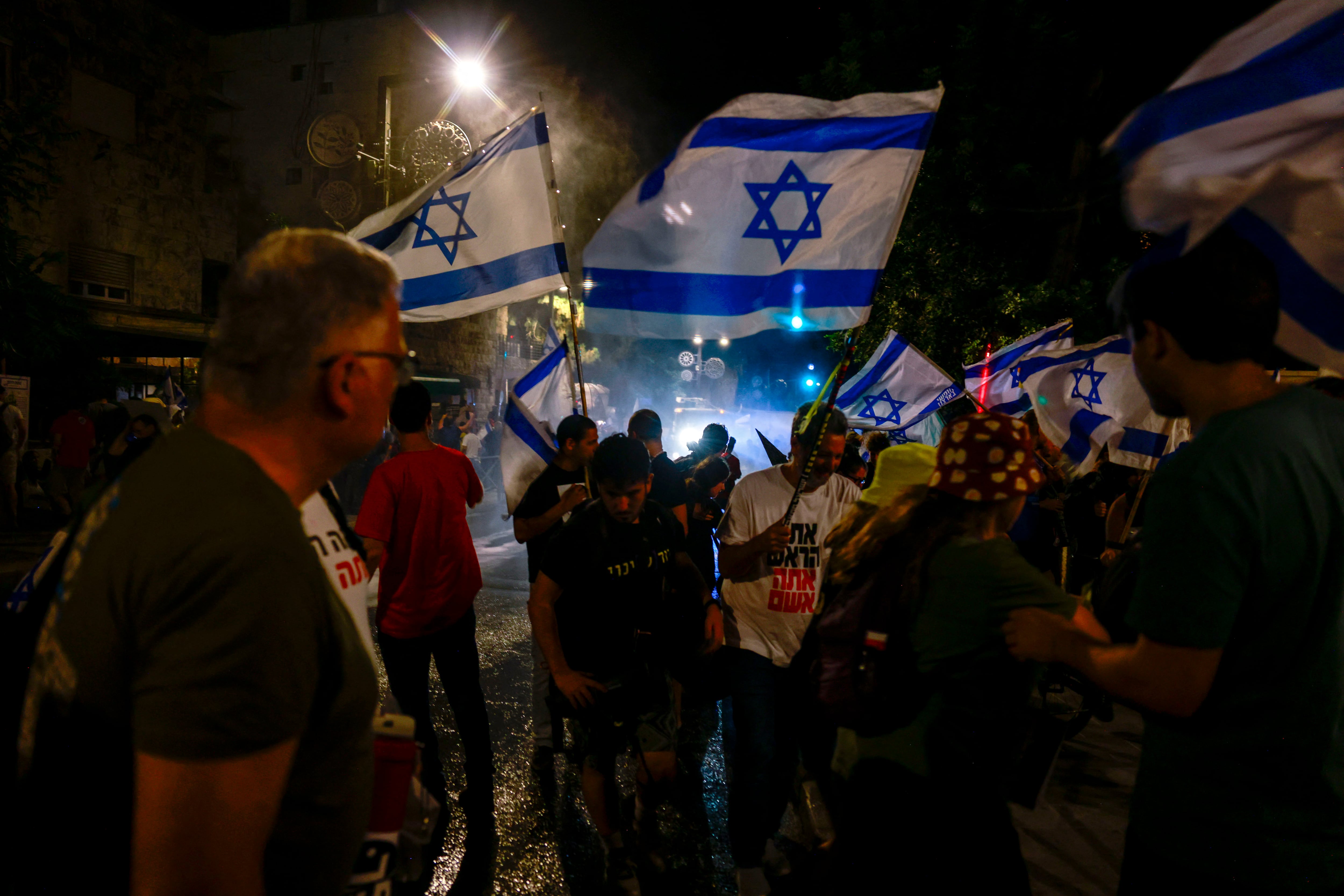 Protestas en Israel contra Benjamín Netanyahu