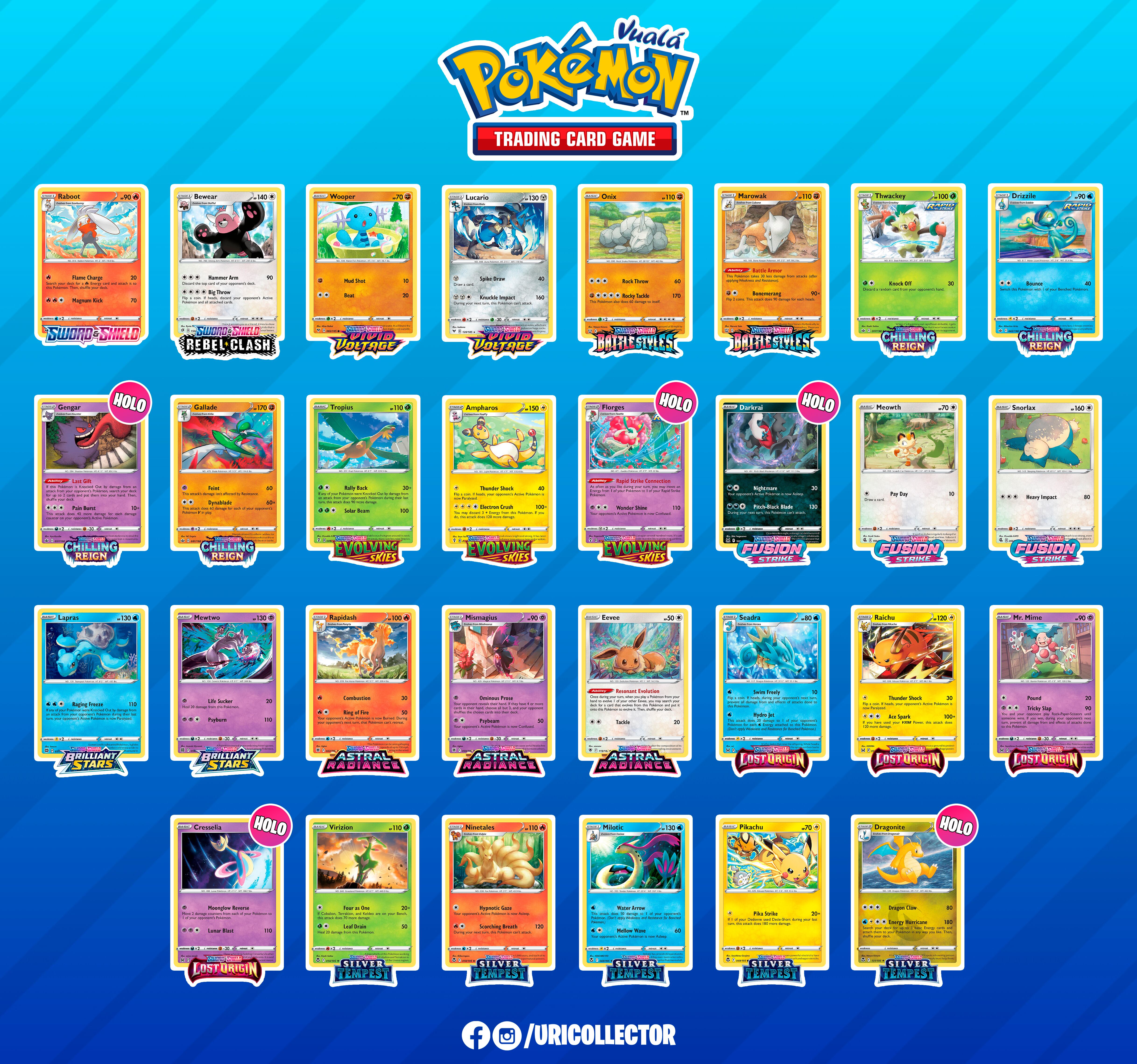 Estas son la colección de C¡cartas Pokémon de Vualá