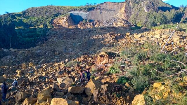 Un deslave de tierra deja más de 670 muertos tras fuerte terremoto en Papúa Nueva Guinea
