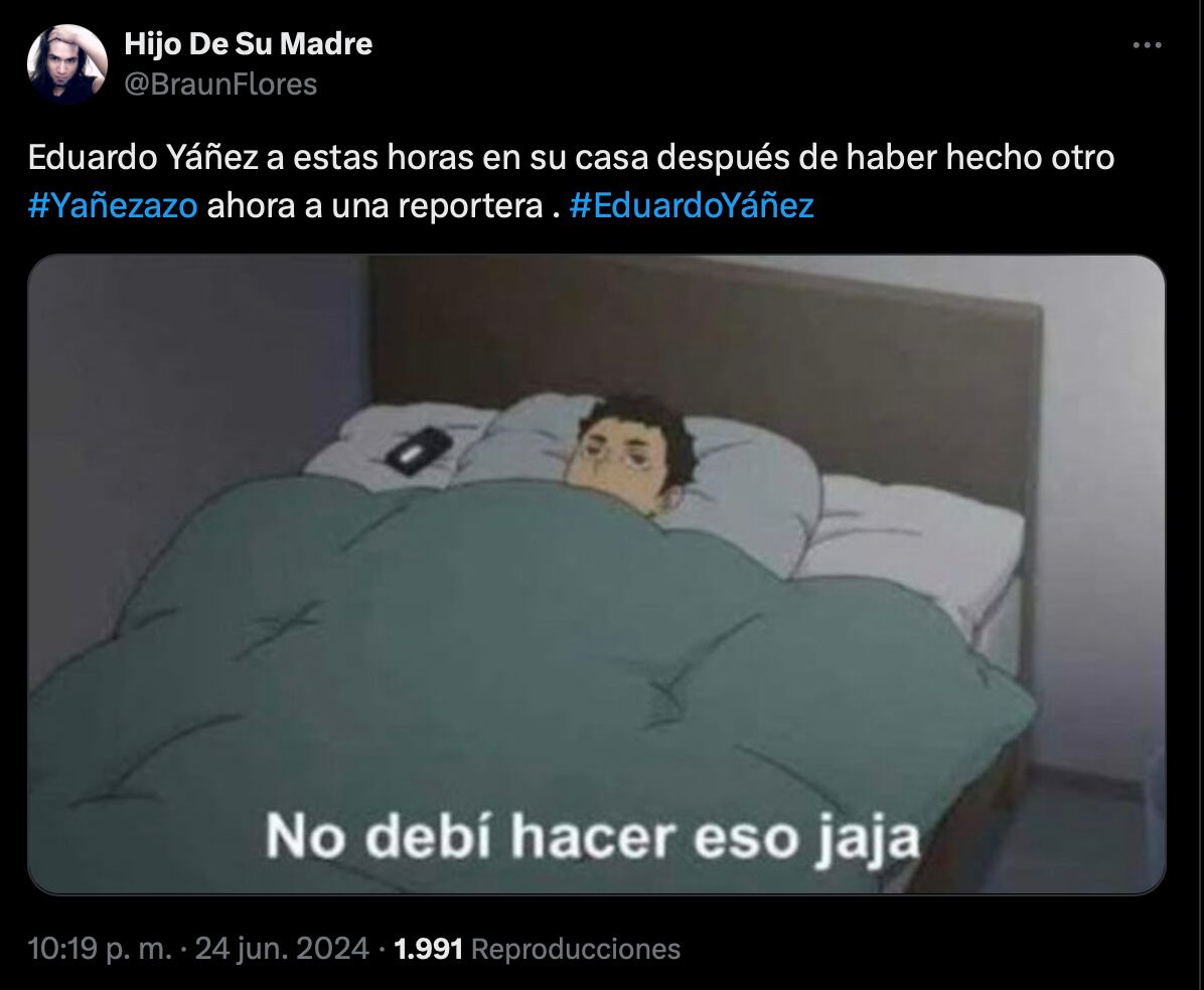 Un nuevo ataque de Eduardo Yáñez a periodista inspira oleada de memes tras robarle hasta el celular