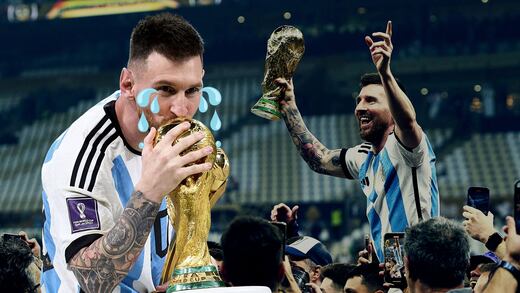Lionel Messi, al borde del llanto al ver cómo su familia festejó el título del Mundial 2022