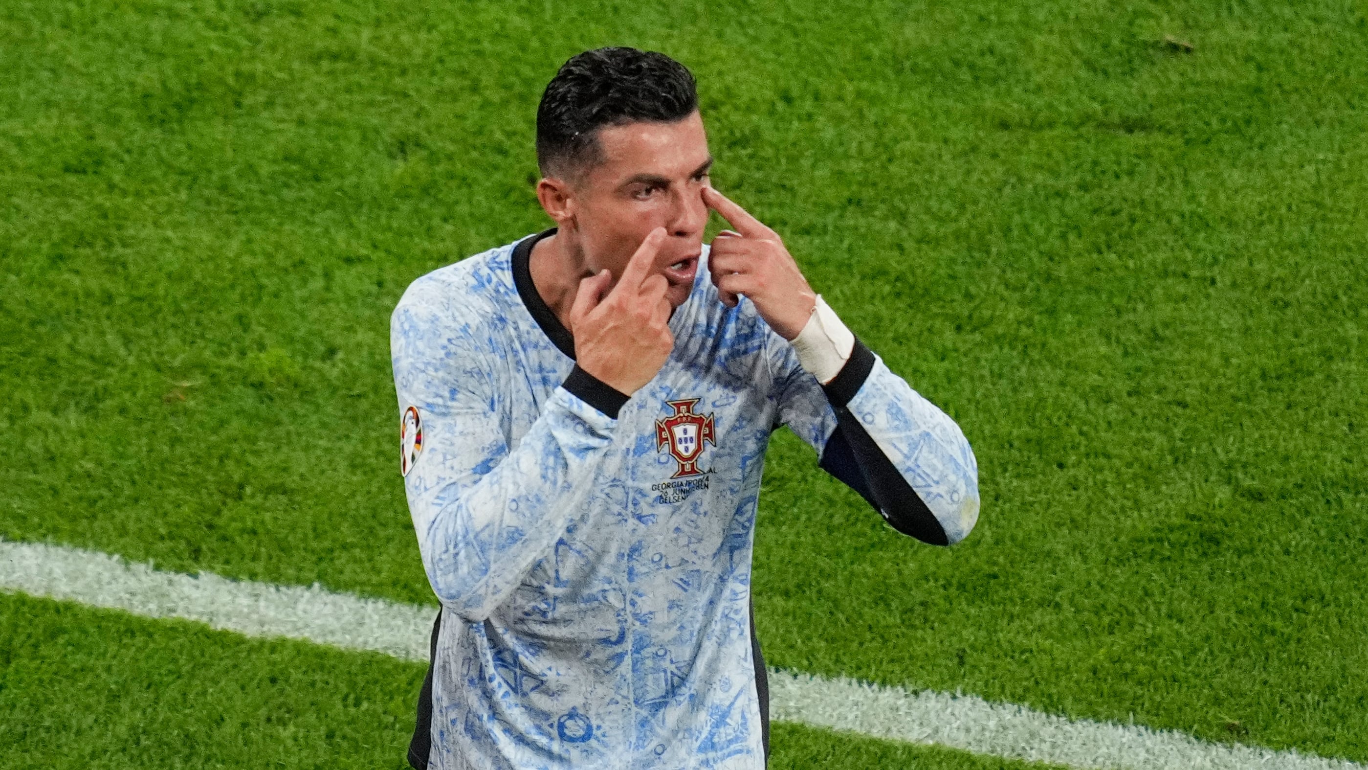 Cristiano Ronaldo, en la Euro 2024.