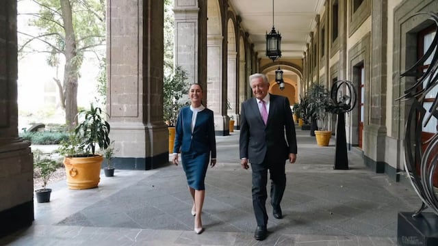 Claudia Sheinbaum, presidente electa, y Andrés Manuel López Obrador, presidente de México