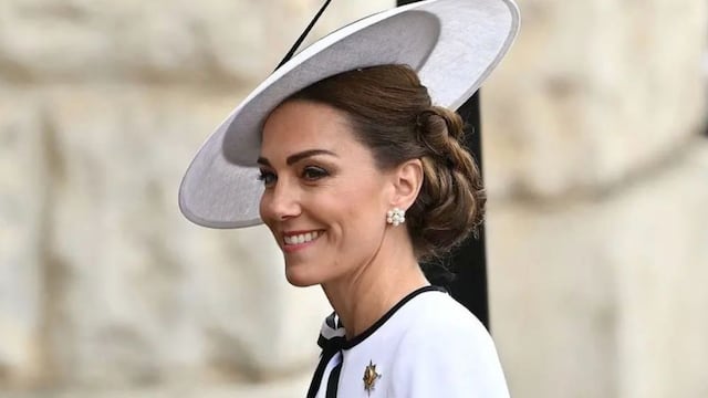 Kate Middleton asiste a Trooping the Colour, siendo su primera aparición pública en meses