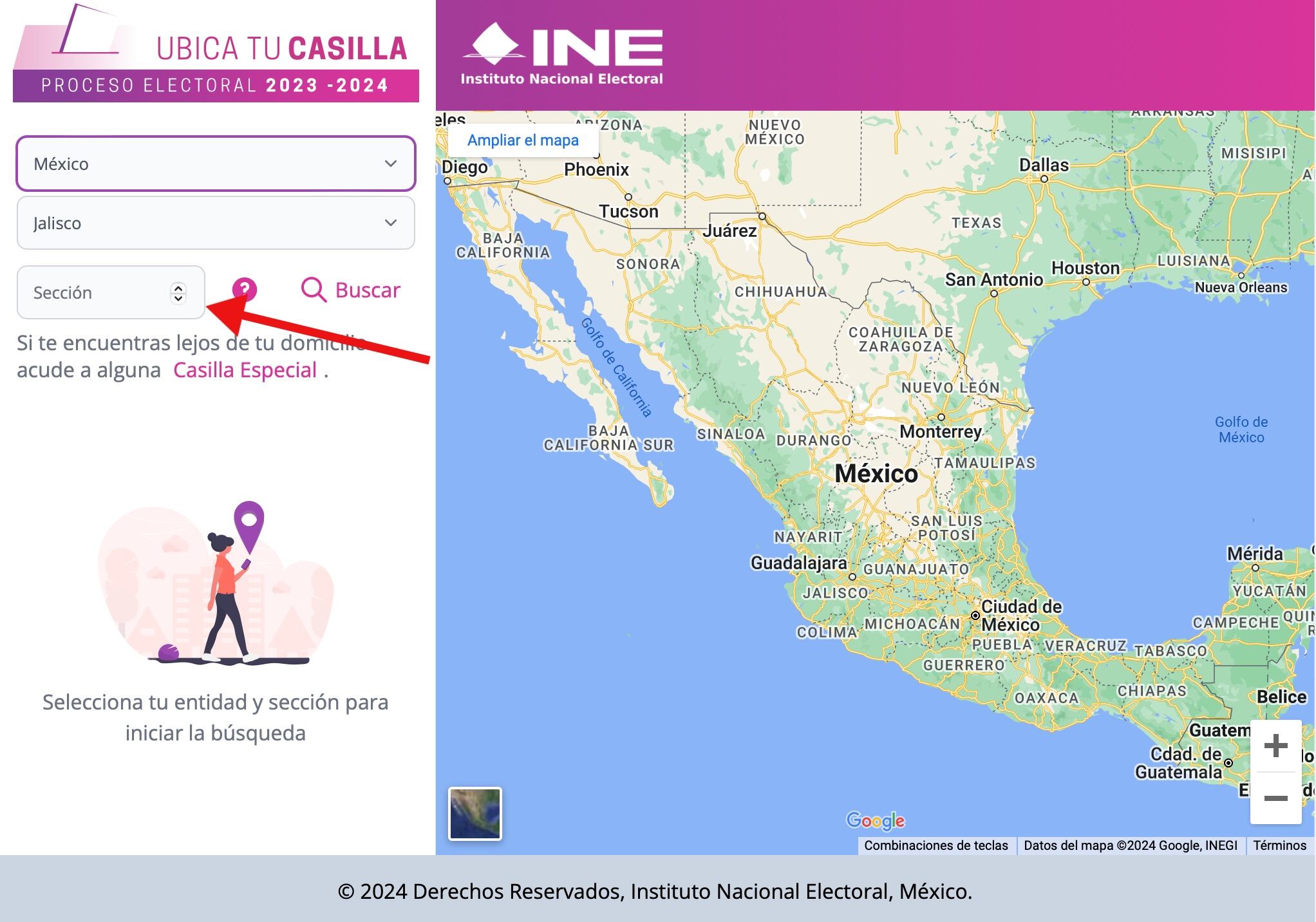 Cómo localizar tu casilla electoral en las elecciones 2024 en Jalisco