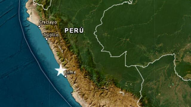 Temblor hoy en Lima, Perú