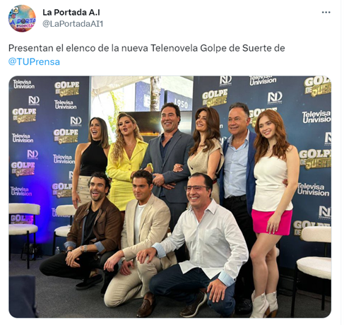 Este es el elenco de la nueva telenovela Golpe de Suerte de Televisa