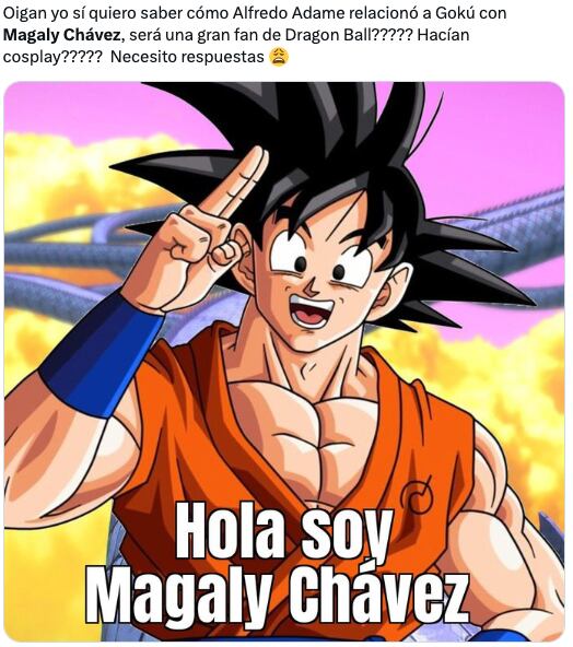 Los memes de Alfredo Adame confundiendo a Gokú con Magaly Chávez, se hacen virales