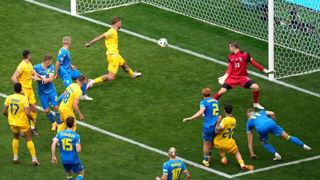 Rumania vs Ucrania, en la Eurocopa 2024.