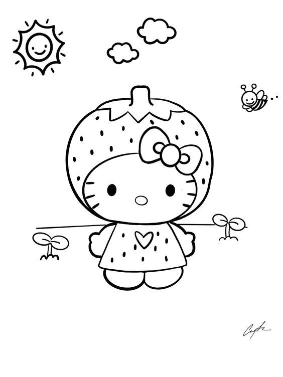 Dibujo de Hello Kitty