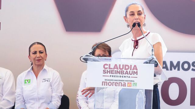 Claudia Sheinbaum, candidata a la presidencia de la república por la coalición Sigamos Haciendo Historia