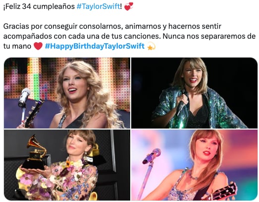 Taylor Swift cumple años este 13 de diciembre y lo celebran con memes