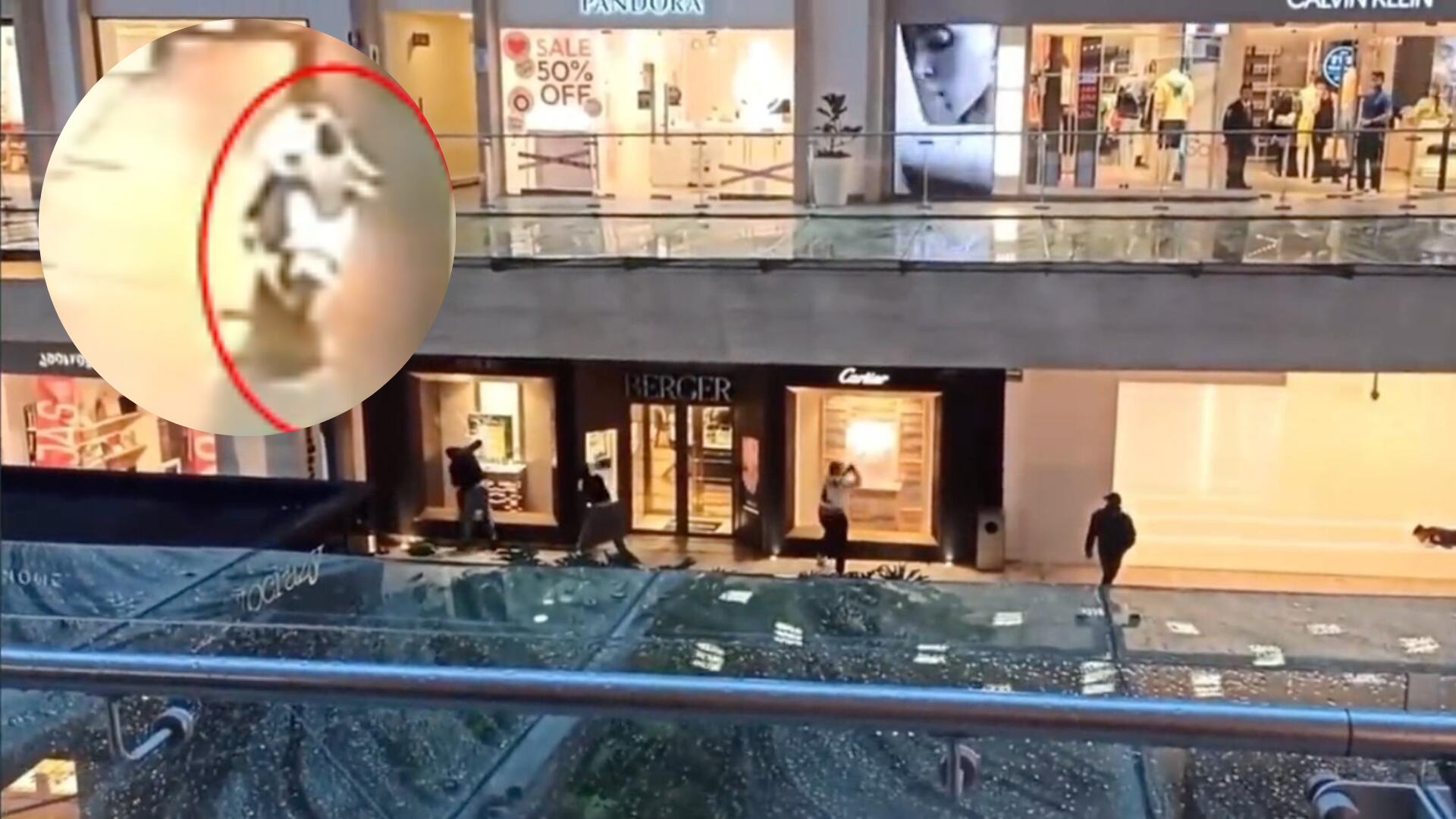 Nuevo video de asalto a Plaza Antara relata huida de asaltantes