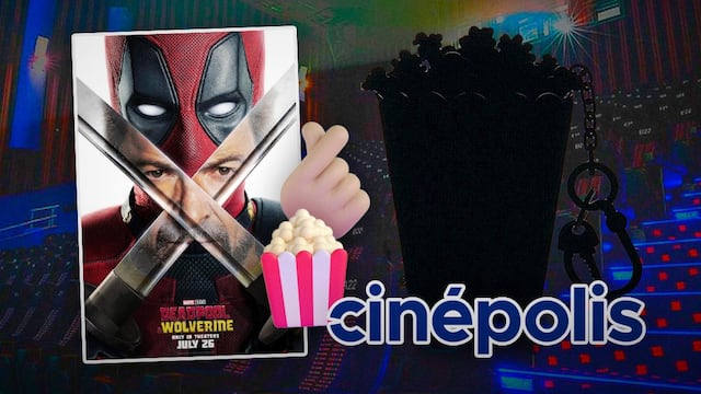 Cinépolis venderá palomera y llaveros coleccionables de Deadpool y Wolverine