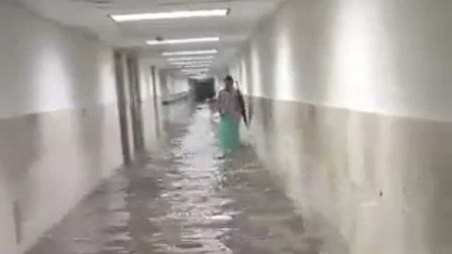 VIDEO: Se inunda IMSS de Ciudad Madero, Tamaulipas