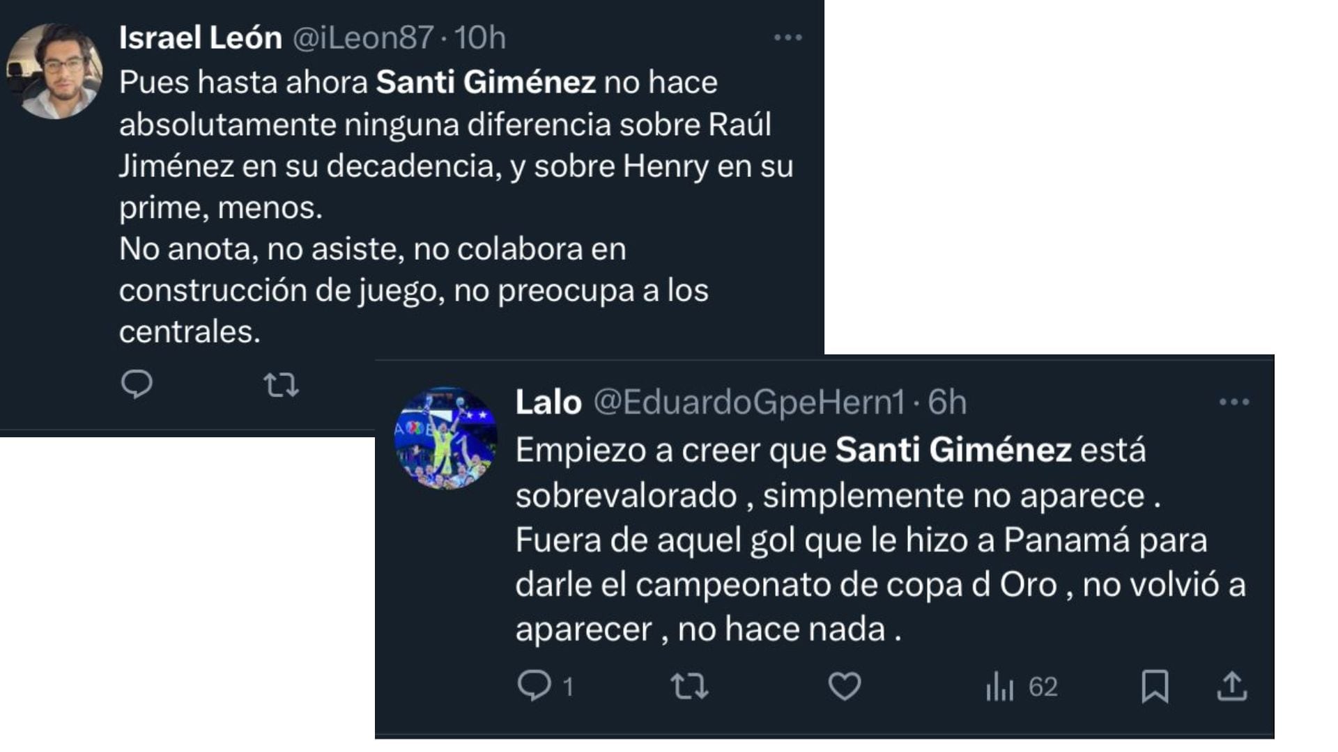 Fans mexicanos vs Santiago Giménez.