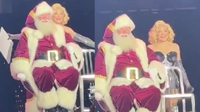 Ni Santa Claus soportó el baile candente de Madonna