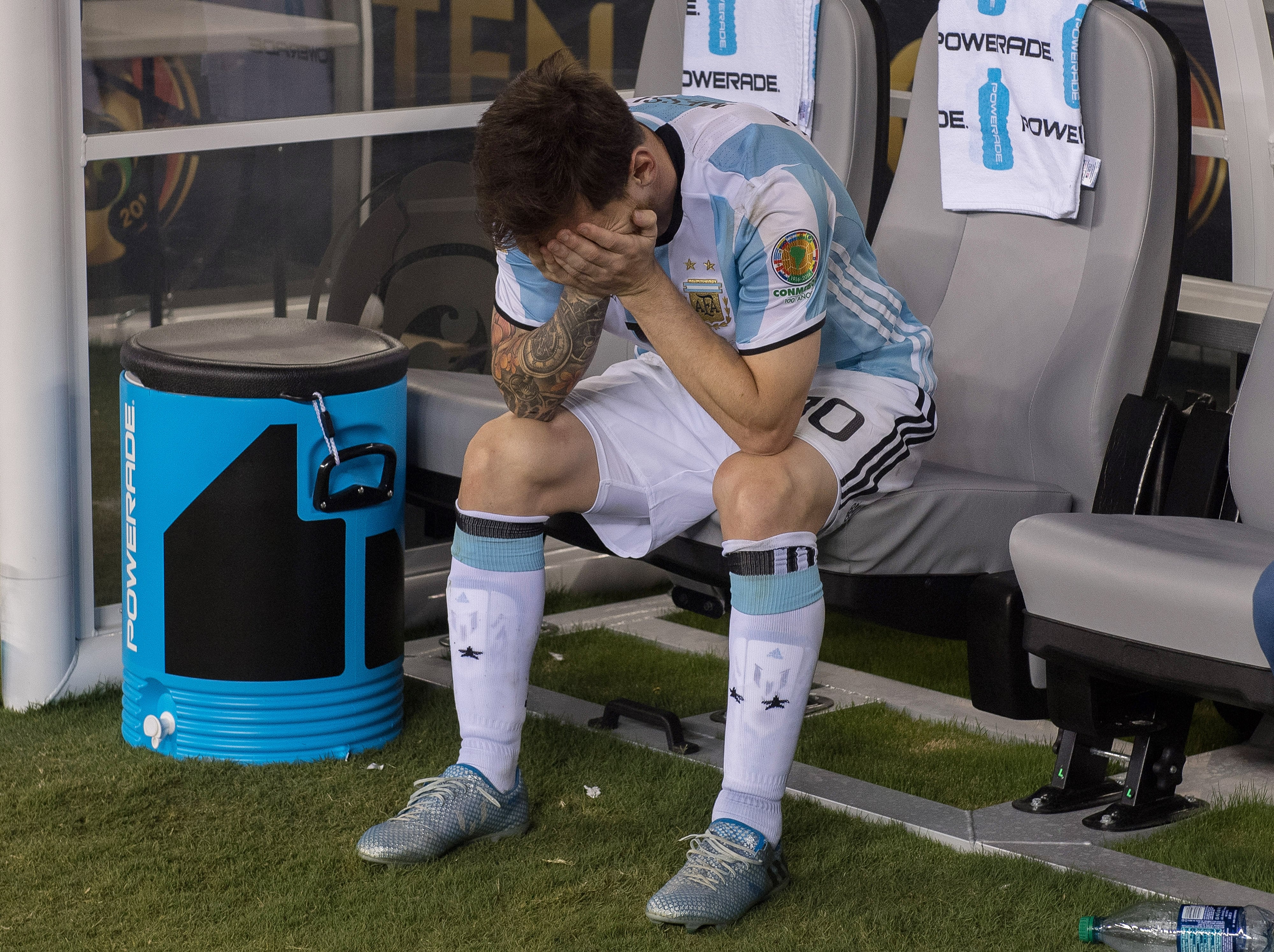 Messi tras perder la Final de Copa América