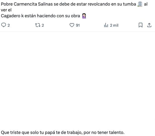 A usuarios de Twitter no les gusta que Emilio Osorio salga en Aventurera.