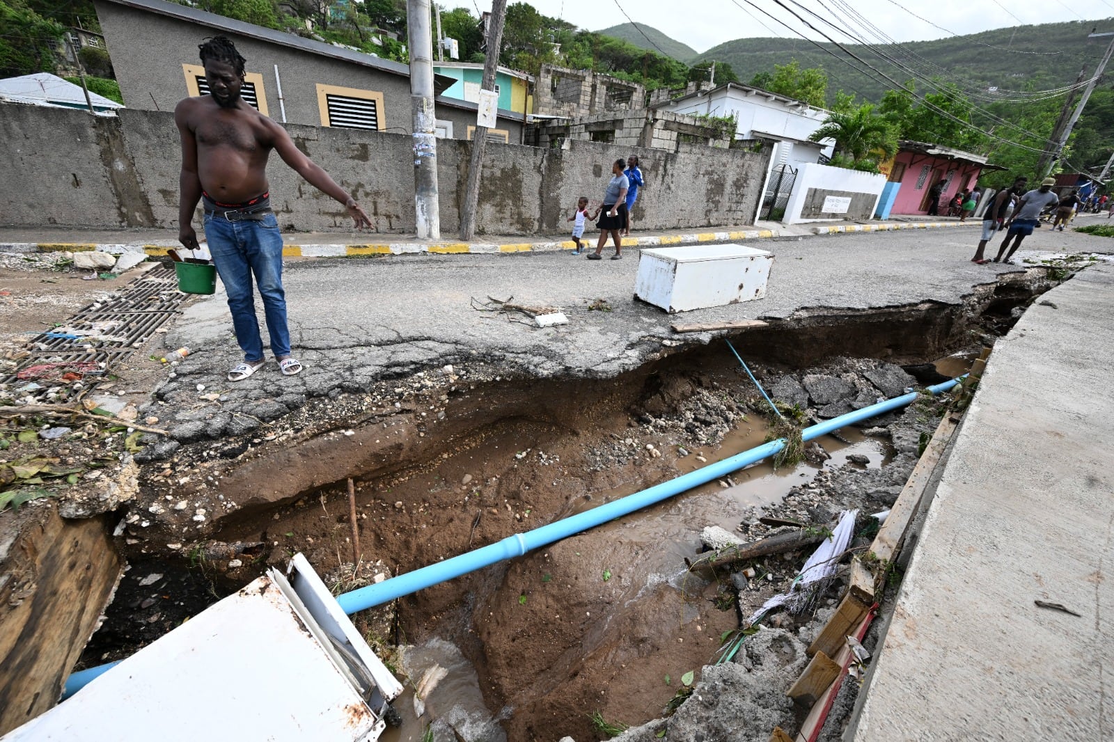 Destrucción en Jamaica por Beryl