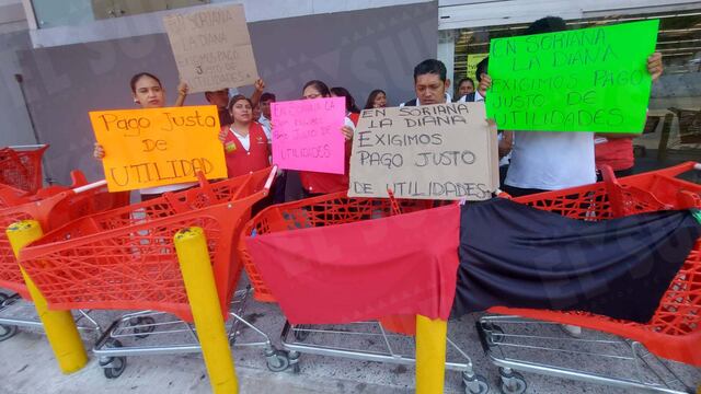 Soriana: Protestas en Puebla y Veracruz por reparto de utilidades