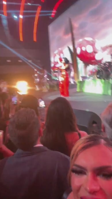 Wendy Guevara en el concierto privado de Katy Perry