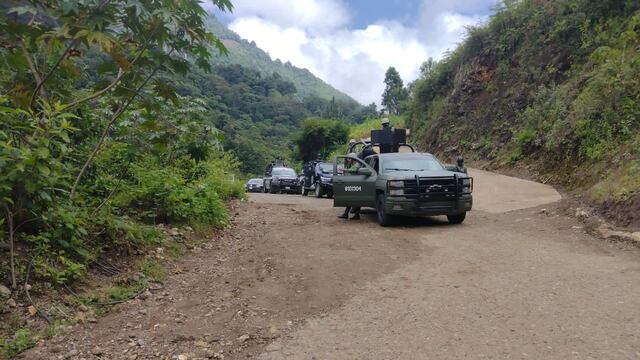 Fuerzas federales y estatales en Frontera Comalapa