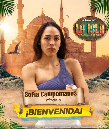 Ella es Sofía Campomanes, la nueva integrante del equipo verde en La Isla 2023