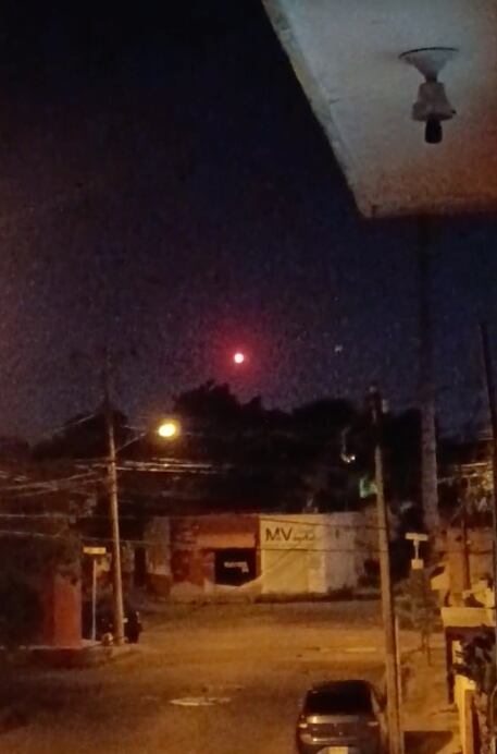 Rayo globular que se confundió con un OVNI en Mérida