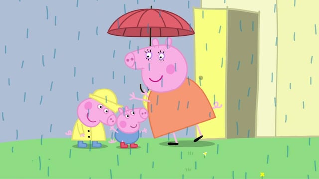 Peppa Pig en la lluvia