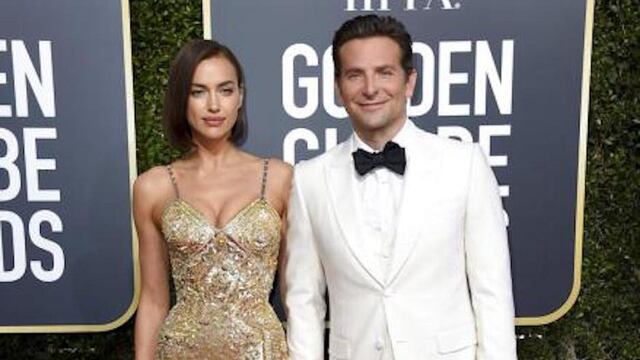 Irina Shayk y Bradley Cooper en los Globos de Oro