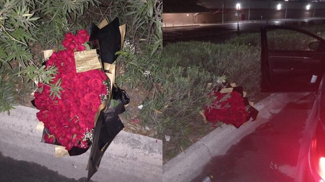 Chofer de Uber exhibe a novia infiel que dejó las flores que le regalaron