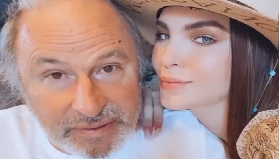 Belinda y su papá Ignacio Peregrín