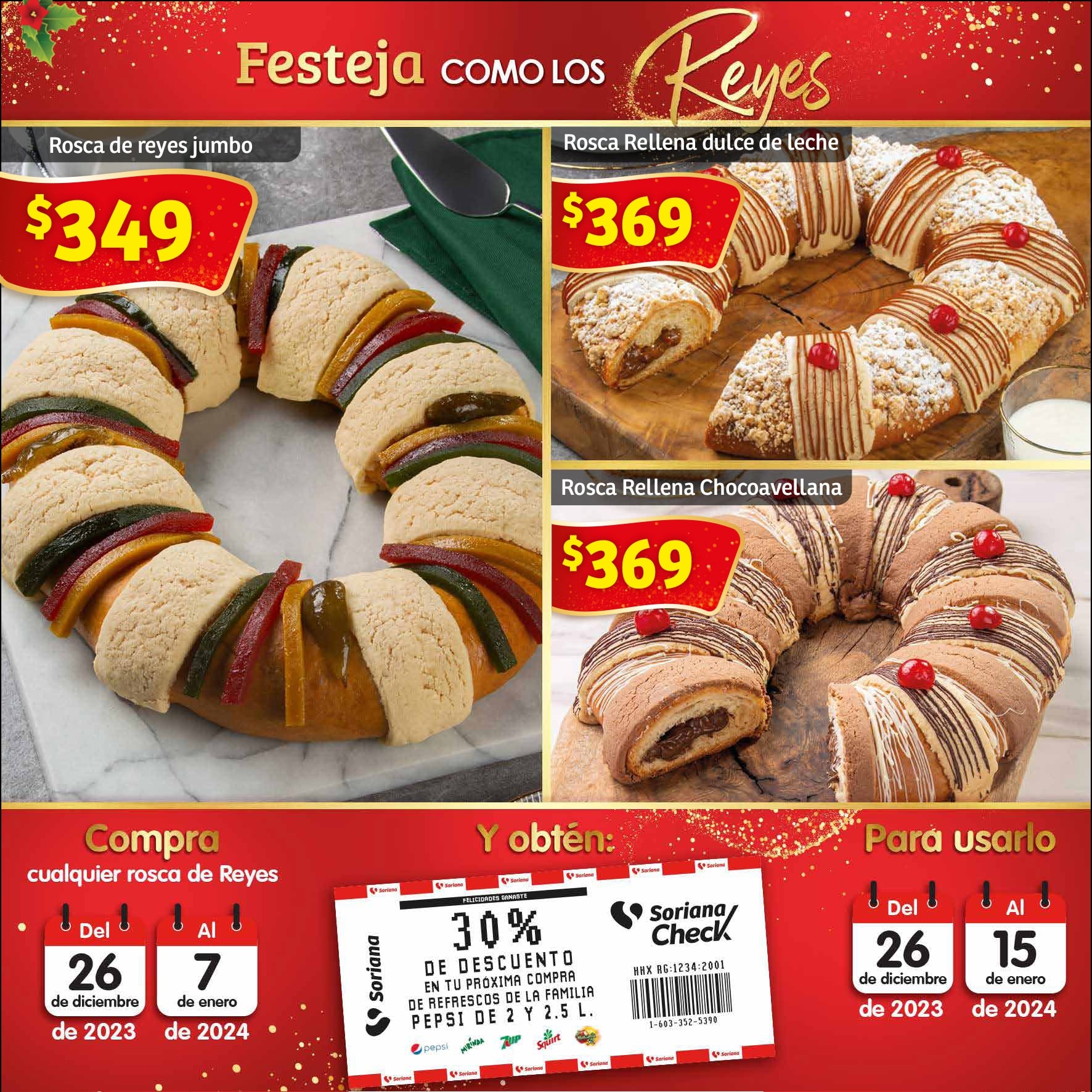 Rosca de Reyes en Soriana
